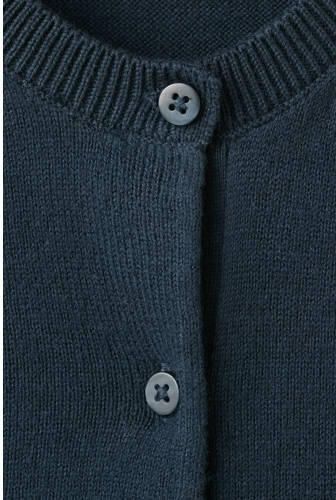 Mango Kids katoenen gebreid vest marineblauw Effen - Foto 4