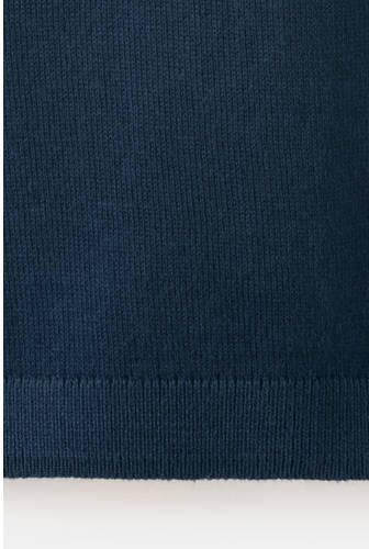 Mango Kids katoenen gebreide trui marineblauw Effen - Foto 3