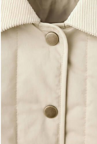 Mango Kids katoenen gewatteerde jas beige Effen - Foto 2
