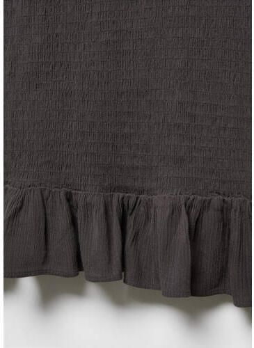Mango Kids longsleeve antraciet Grijs Meisjes Viscose Ronde hals Effen 152(XXS) - Foto 2