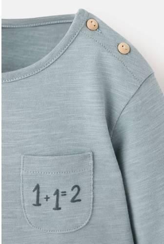 Mango Kids longsleeve met print blauw Jongens Katoen Ronde hals Mixprint - Foto 2