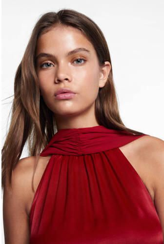 Mango Kids maxi jurk Meisjes Viscose Openvallende hals Effen 152(XXS) - Foto 2