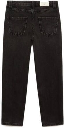 Mango Kids mom jeans black denim Zwart Effen 128 - Foto 3