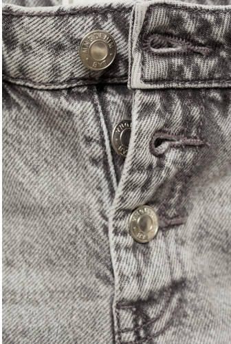 Mango Kids mom jeans grey denim Grijs Effen 122 | Jeans van - Foto 2