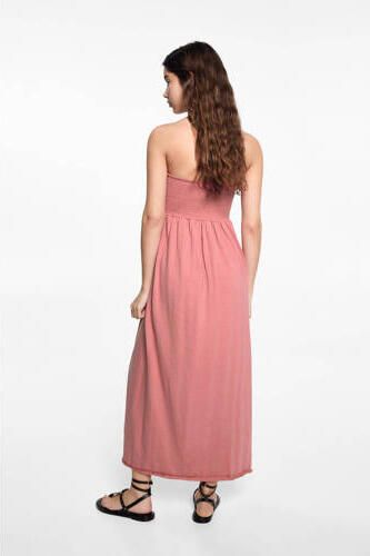 Mango Kids off shoulder maxi jurk middenrood Effen 152(XXS) - Foto 3