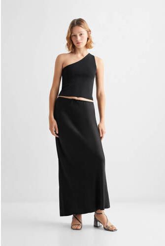 Mango Kids one shoulder top zwart Effen 158(XS) | Top van