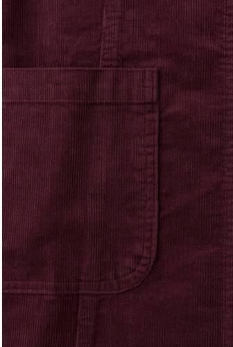 Mango Kids overgooier met corduroy details donkerrood Jurk Effen - Foto 4