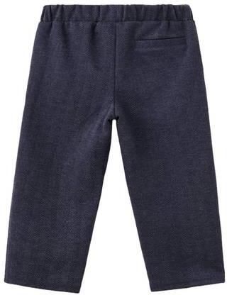 Mango Kids pantalon marine Broek Blauw Jongens Polyester Effen
