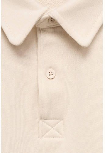 Mango Kids polo bruin Jongens Katoen Polokraag Effen 116