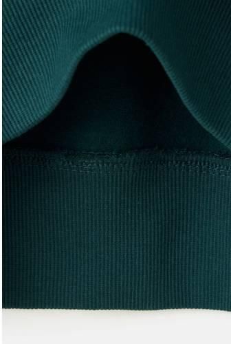 Mango Kids rechtvallende sweater met backprint donkergroen Backprint - Foto 4