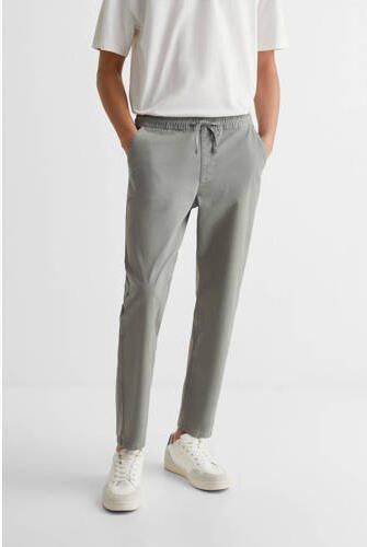 Mango Kids regular fit broek grijs Jongens Stretchkatoen Effen 158(XXS) - Foto 3