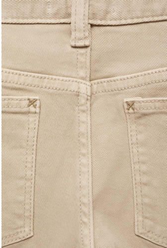 Mango Kids regular fit broek lichtbeige Jongens Stretchkatoen Effen 116 - Foto 3