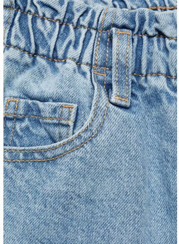 Mango Kids regular fit broek lichtblauw Meisjes Katoen Effen 152