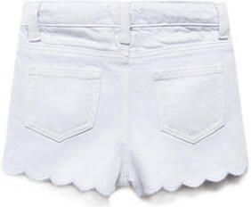 Mango Kids regular fit casual short lichtblauw Korte broek Meisjes Katoen 104 - Foto 3