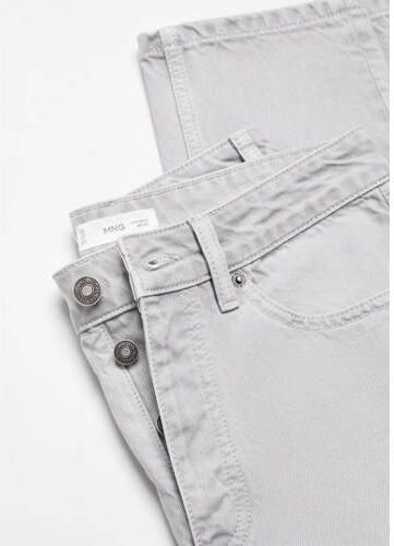 Mango Kids regular fit jeans grey denim Grijs Effen 158(XXS) - Foto 2