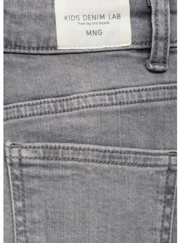Mango Kids regular fit jeans grey denim Grijs Jongens Katoen Effen 116 - Foto 2