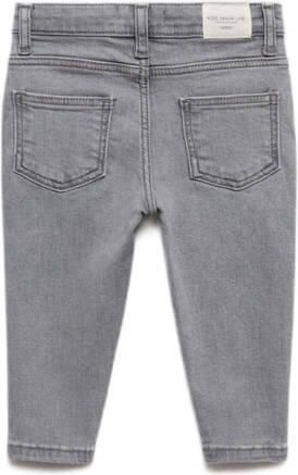 Mango Kids regular fit jeans grey denim Grijs Jongens Stretchkatoen Effen 116 - Foto 3