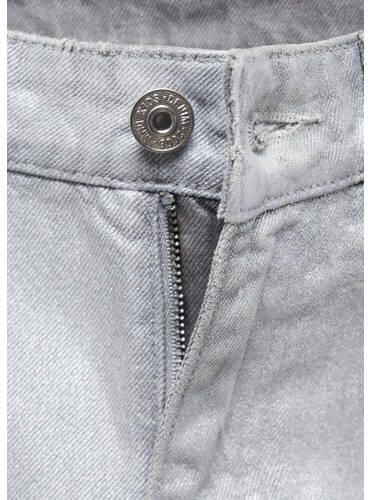 Mango Kids regular fit jeans grijs Meisjes Denim Effen 152(XXS)