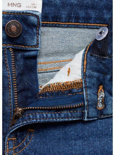 Mango Kids regular fit jeans medium blue denim Blauw Jongens Katoen Effen 116 - Foto 2
