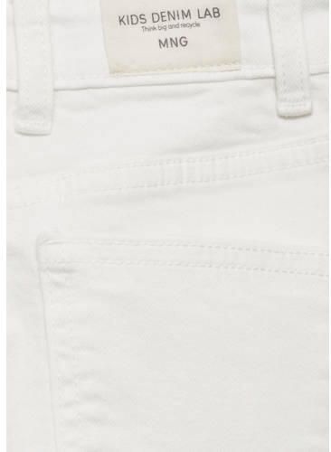 Mango Kids regular fit jeans wit Jongens Katoen Effen 116