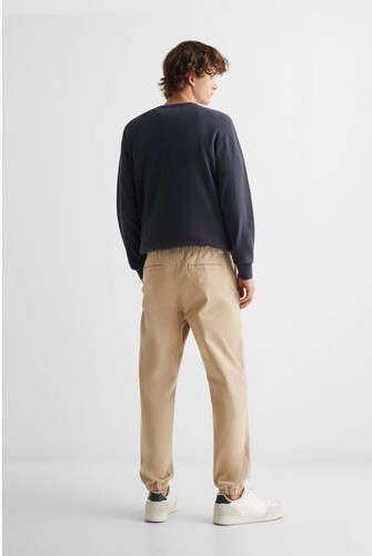 Mango Kids relaxed broek zand Beige Jongens Stretchkatoen Effen 158(XXS)