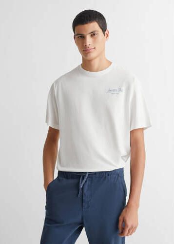 Mango Kids relaxed joggingbroek donkerblauw Jongens Stretchkatoen Effen 158(XXS) - Foto 2