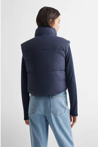Mango Kids Reversible bodywarmer Blauw Meisjes Polyester Opstaande kraag 158(XS)