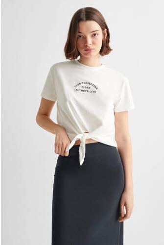 Mango Kids rok antraciet Grijs Meisjes Modal Effen 152(XXS) - Foto 3