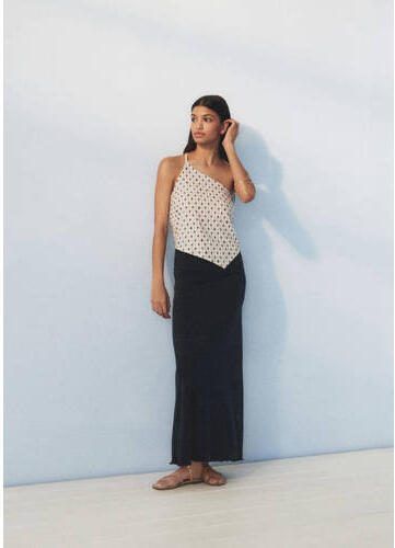 Mango Kids rok antraciet Grijs Meisjes Modal Effen 152(XXS) - Foto 2