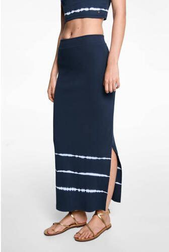 Mango Kids rok donkerblauw Meisjes Stretchkatoen Effen 152(XXS) - Foto 2