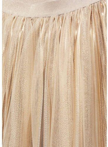 Mango Kids rok goud Meisjes Polyester Effen 116 | Rok van