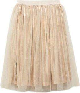 Mango Kids rok goud Meisjes Polyester Effen 116 | Rok van - Foto 2