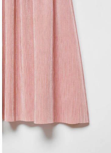 Mango Kids rok lichtroze Meisjes Polyester Effen 116
