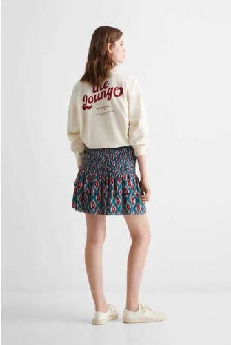 Mango Kids rok met all over print blauw Meisjes Polyester All over print 152(XXS) - Foto 2