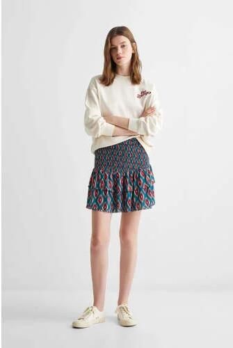 Mango Kids rok met all over print blauw Meisjes Polyester All over print 152(XXS) - Foto 3