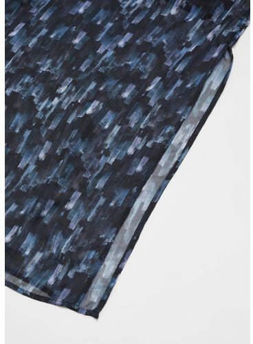 Mango Kids rok met all over print donkerblauw blauw Meisjes Polyester All over print 152(XXS) - Foto 2