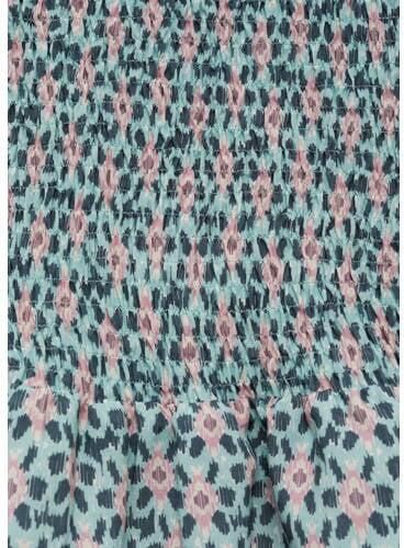 Mango Kids rok met all over print en ruches groen Meisjes Viscose All over print 152(XXS) - Foto 2