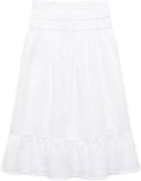 Mango Kids rok wit Meisjes Katoen Effen 140 | Rok van - Foto 3