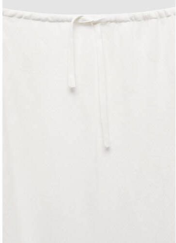 Mango Kids rok wit Meisjes Viscose Effen 172(L) | Rok van - Foto 2
