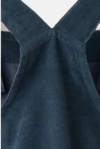 Mango Kids romper met corduroy details marineblauw Meisjes Katoen Vierkante hals - Foto 2