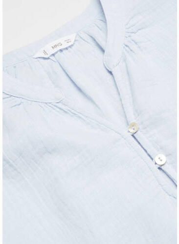 Mango Kids shortama lichtblauw Meisjes Katoen V-hals Effen 152(XXS) - Foto 2