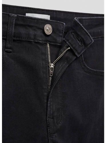Mango Kids skinny jeans black denim Zwart Meisjes Stretchdenim 152(XXS)