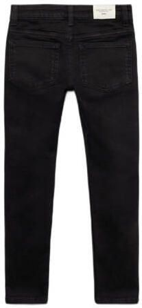 Mango Kids skinny jeans grey denim Grijs Effen 128 - Foto 2