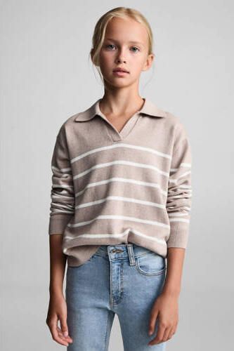Mango Kids skinny jeans light blue denim Blauw Meisjes Stretchdenim Effen 122