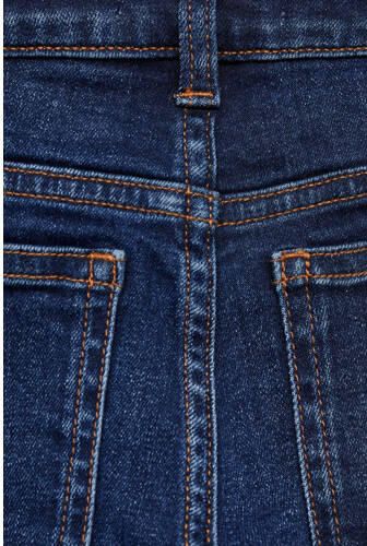 Mango Kids skinny jeans medium blue denim Blauw Effen 122