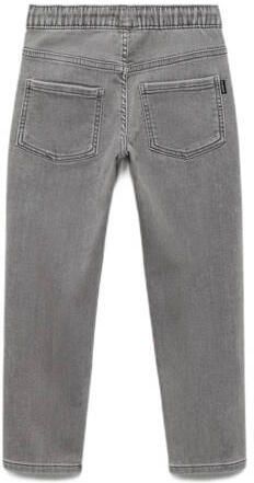 Mango Kids slim fit jeans grey Blauw Jongens Stretchdenim Effen 116 - Foto 3