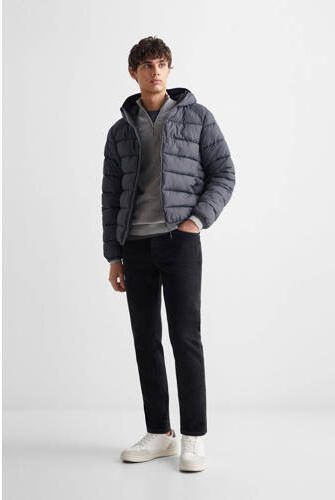 Mango Kids slim fit jeans grey denim Grijs 170(S) - Foto 3