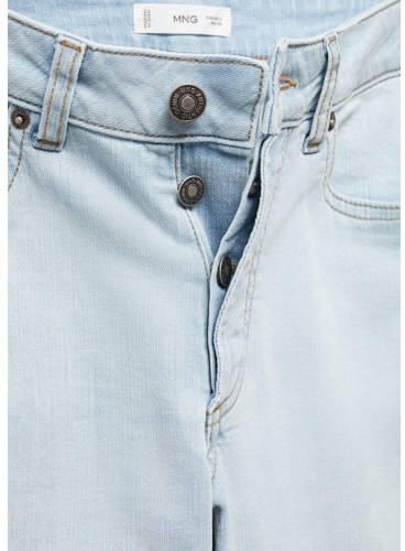 Mango Kids slim fit jeans lichtblauw Jongens Denim Effen 182(L)