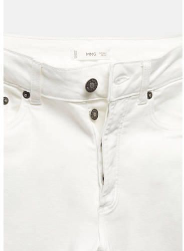 Mango Kids slim fit jeans wit Jongens Stretchdenim Effen 158(XXS) - Foto 2