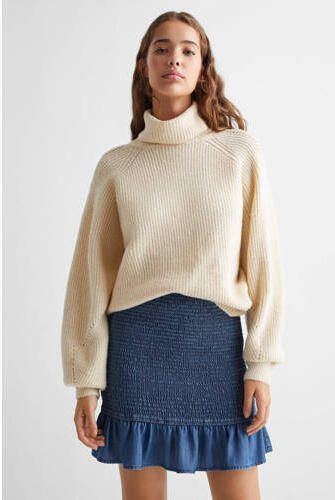 Mango Kids spijkerrok blauw Meisjes Denim Effen 152(XXS) - Foto 3